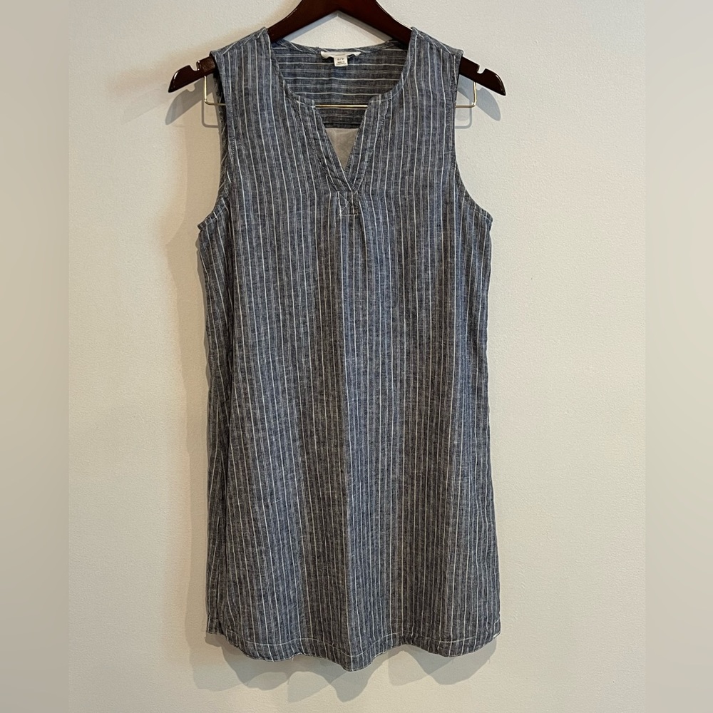 BEACH LUNCH LOUNGE size S Sundress. Linen. Made in Indonesia. Lined.